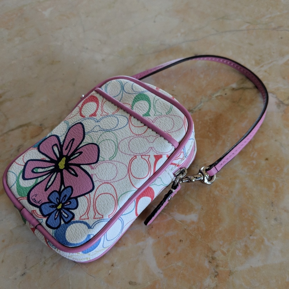 Coach Flower Print Wallet